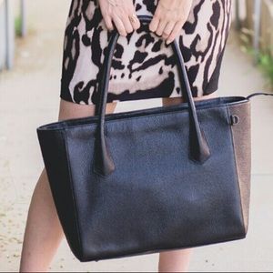 Limited Edition Dagne Dover 13” Onyx Stingray Tote